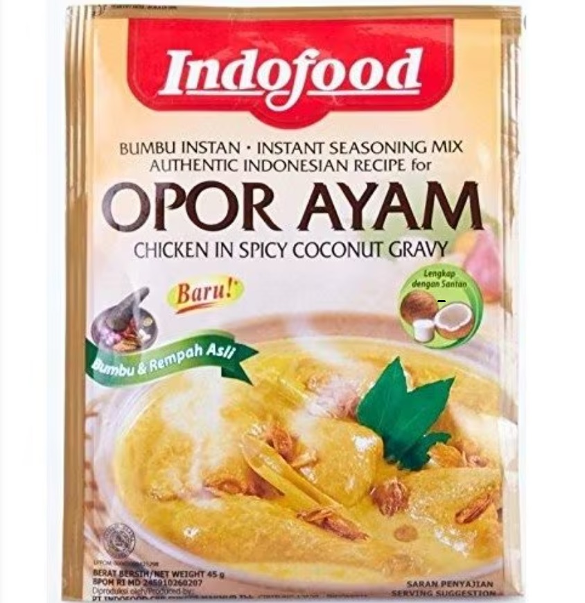 鶏肉のスパイシーグレービーペースト 45ｇ／Bumbu Opor Ayam 45g